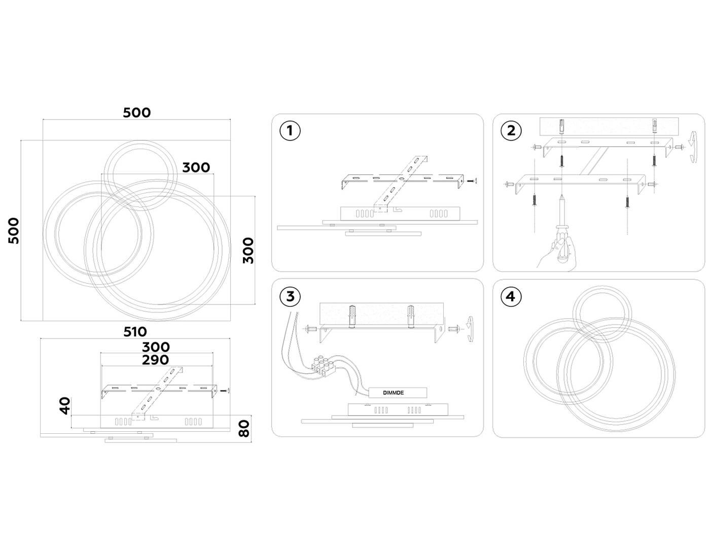 FA8515 Потолочная люстра Ambrella Disk FA8515