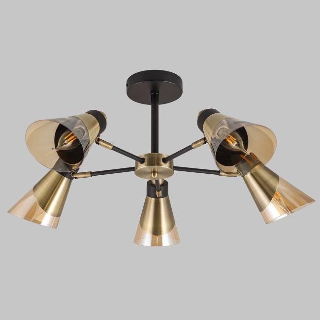 MD.51902-5-S-BK+AB Потолочная люстра IMEX MD.51902-5-S-BK+AB