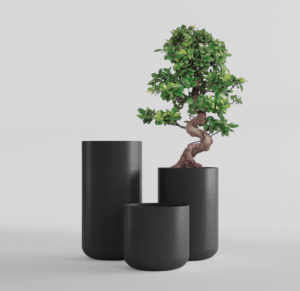TOPPER NERO Кашпо Delight Collection TOPPER TOPPER NERO