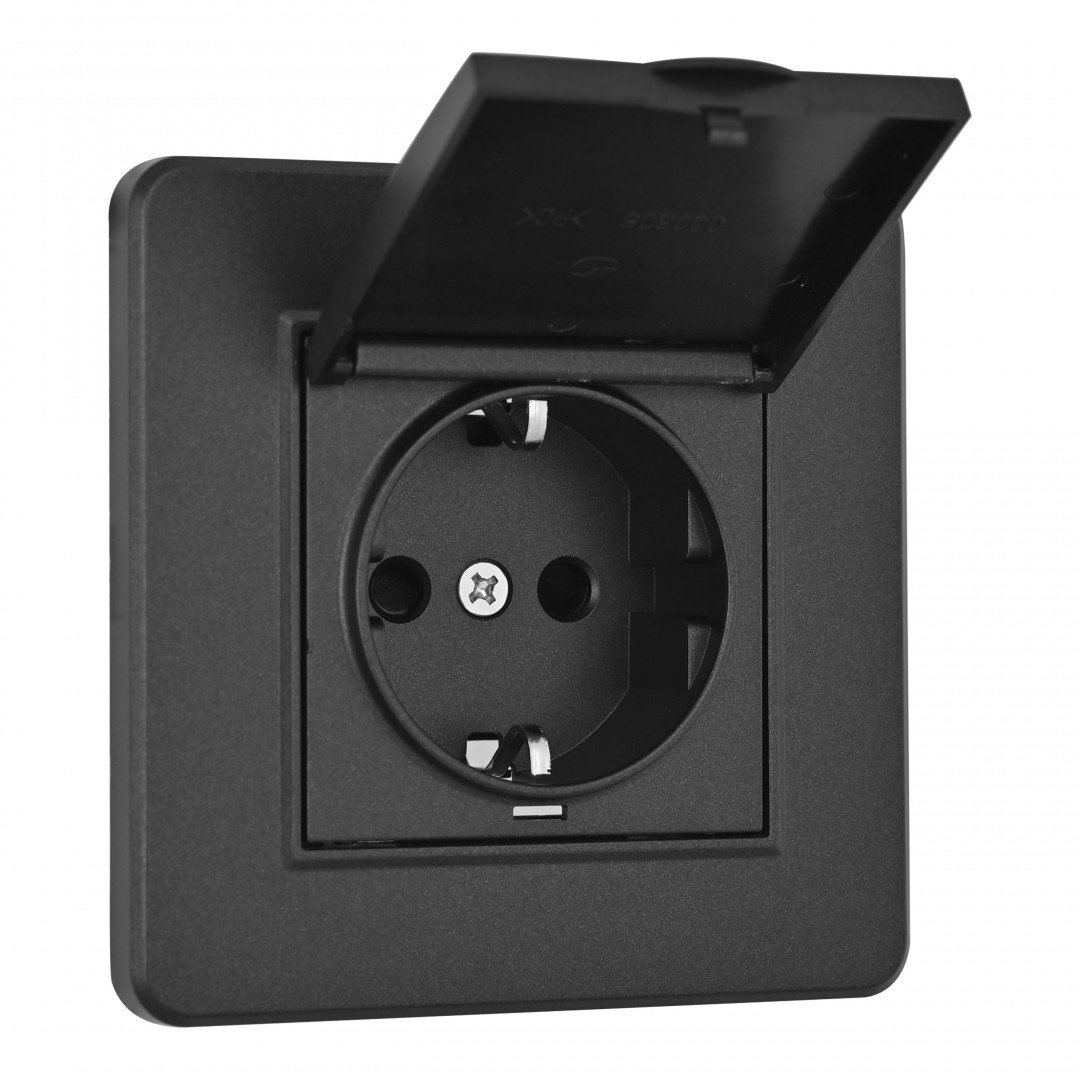 Розетка Arte Milano Set16-1 SET16-1-41-1 black
