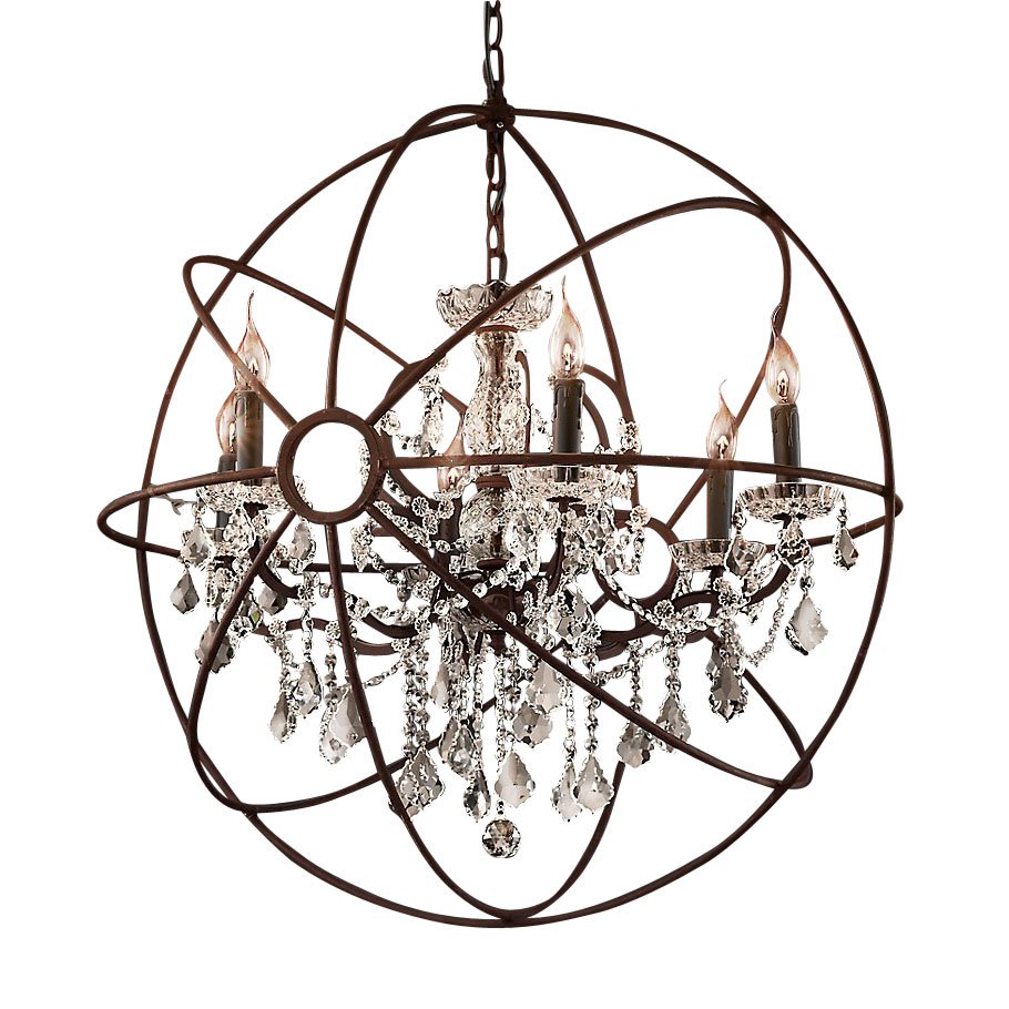5014-D6 rusty Подвесная люстра Delight Collection Foucault'S Orb 5014-D6 rusty