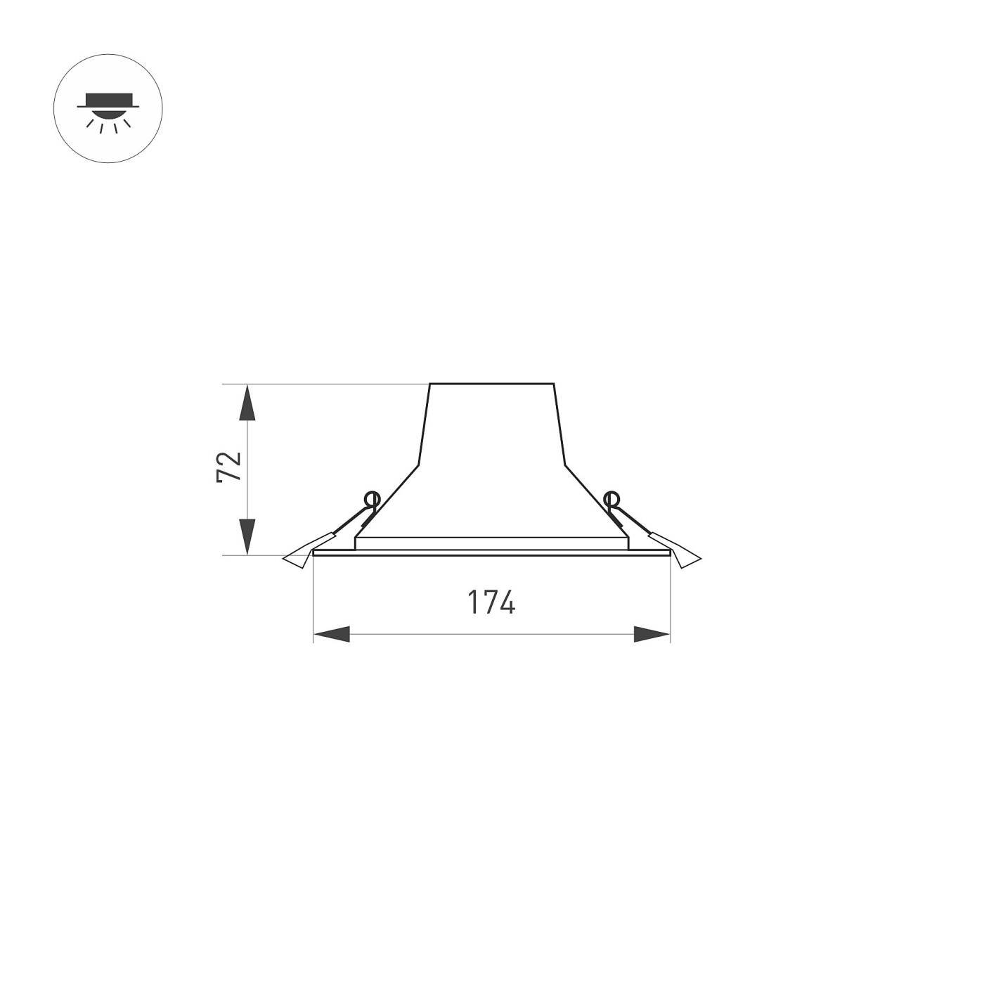 032433 Встраиваемый светильник Arlight Storm 032433