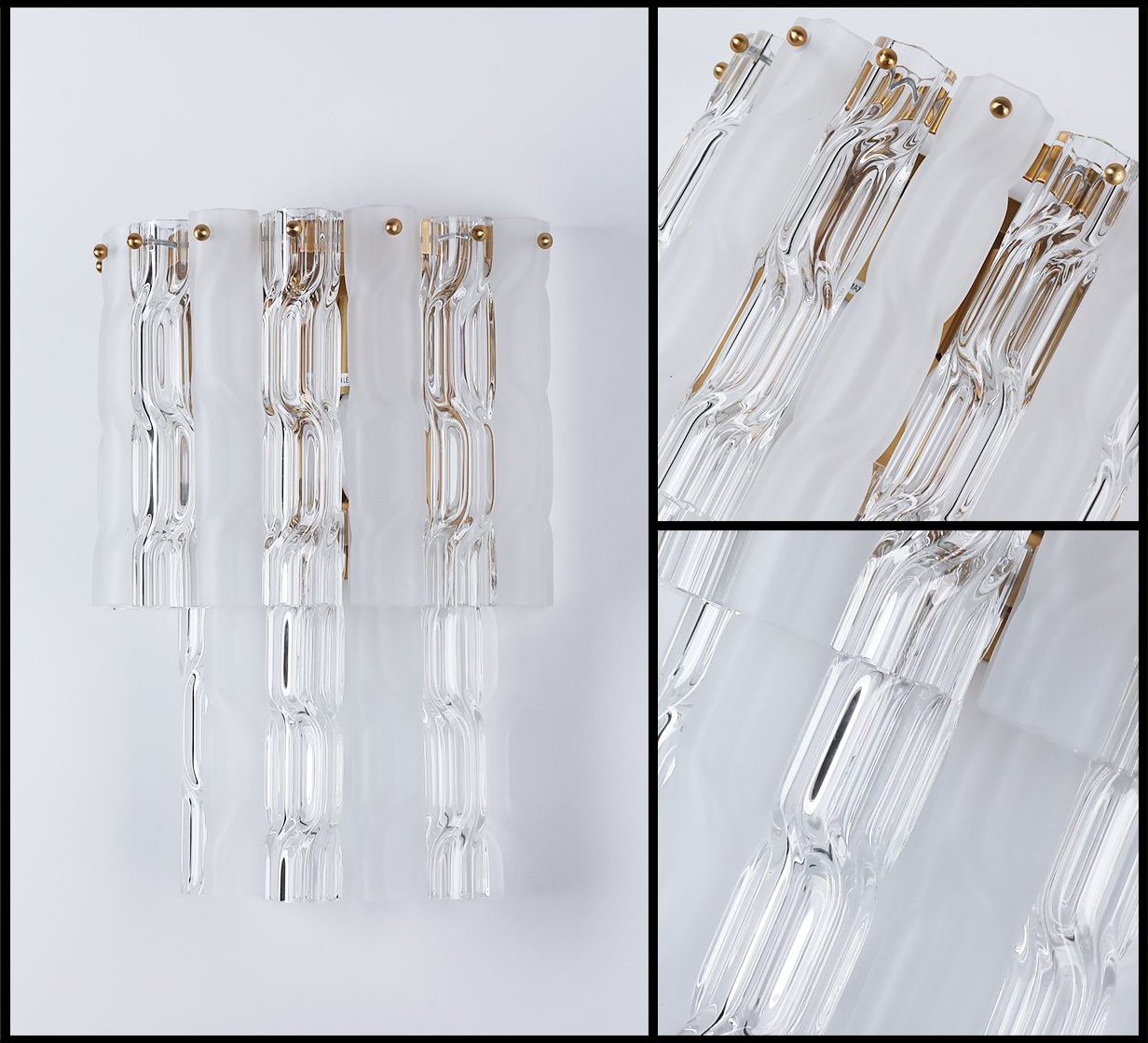 WL7112CF clear/frost, antique brass Бра настенное PL9203 Delight Collection WL7112CF clear/frost, antique brass