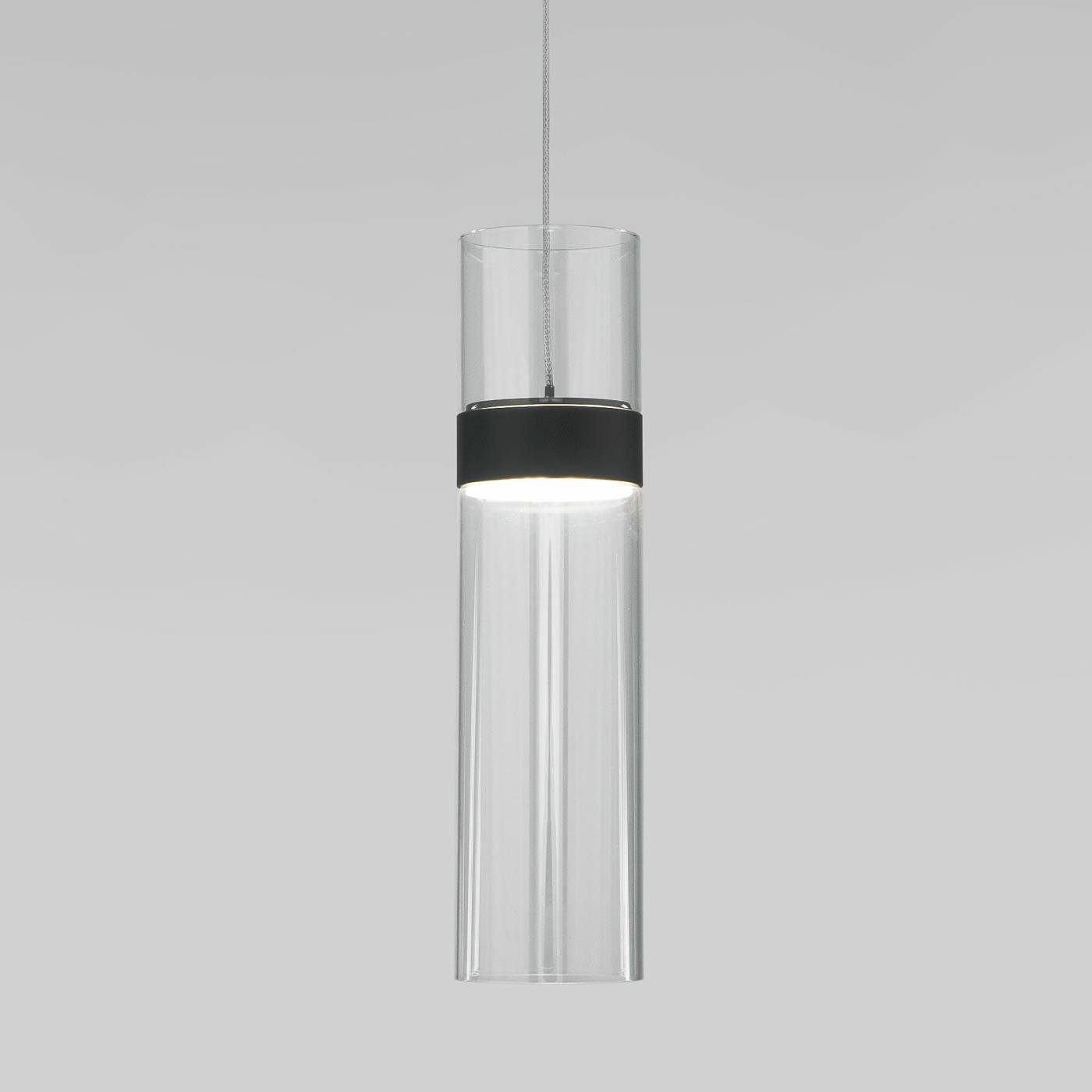 50244/1 LED черный/прозрачный Светильник подвесной Eurosvet Lumen 50244/1 LED черный/прозрачный