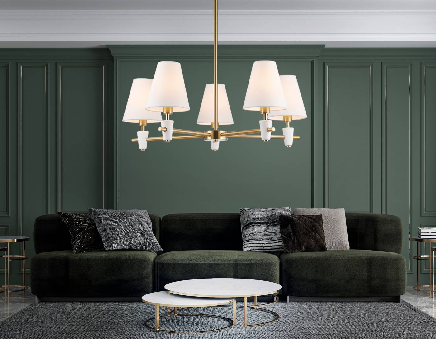 LH75044 Люстра на штанге Ceramo Classic Ambrella LH75044