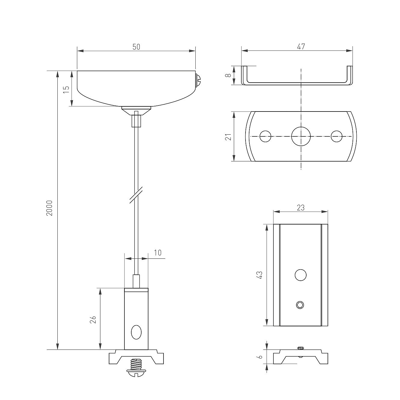 036050 Подвесное крепление Arlight Mag-Orient 036050