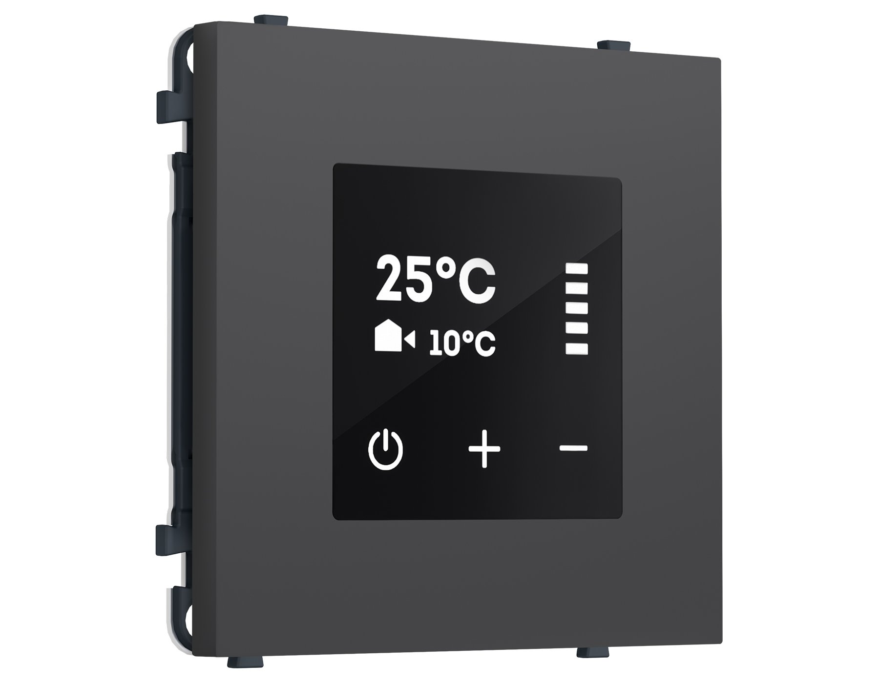 MS905910 MS905910 Комплект механизма терморегулятора сенсор. с датчиком для теп. пола SIGMA Графит Мягкое касание AC 3500W 16A-250V QUANT PRO (SP9059, PR1387)