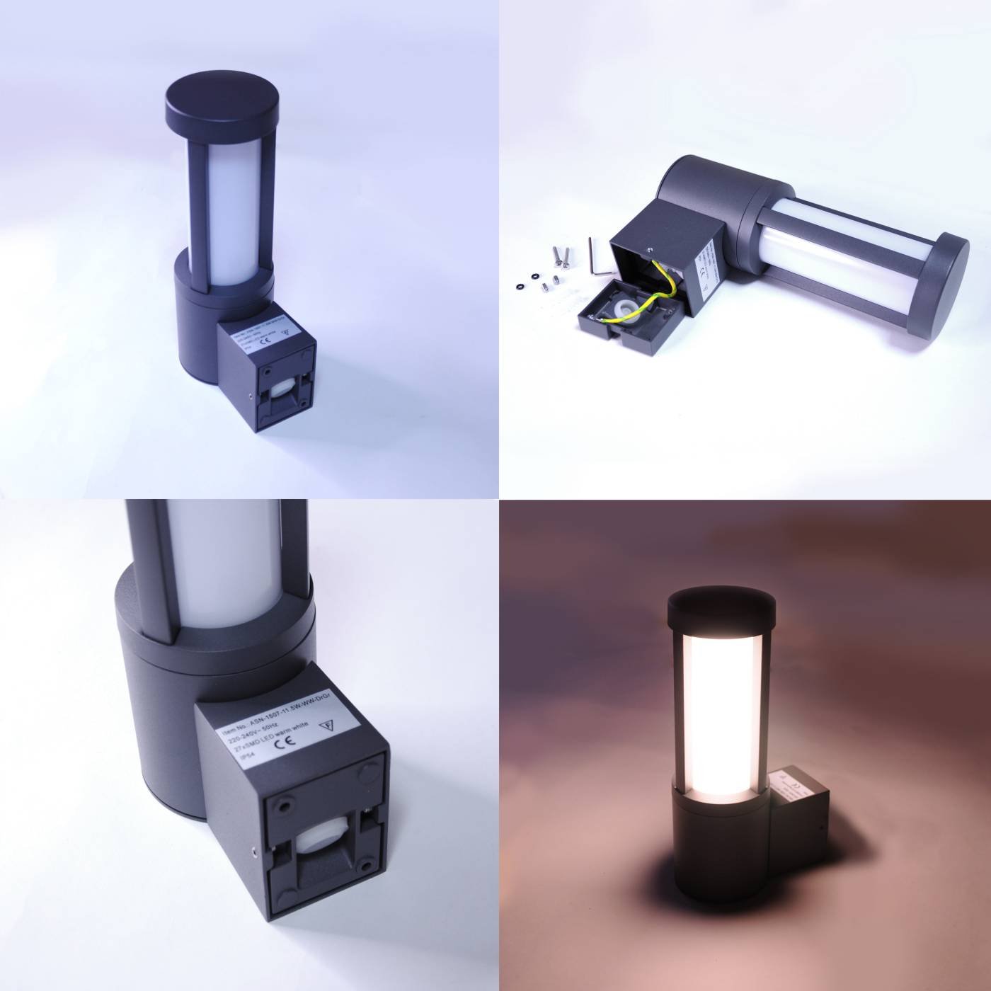 PJ-1507/1-11.5W-WW-Gr Уличный наземный светильник Elvan 1507 PJ-1507/1-11.5W-WW-Gr