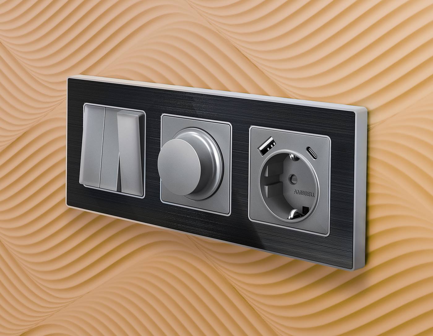 Накладка на механизм Ambrella Volt ALFA AP5055