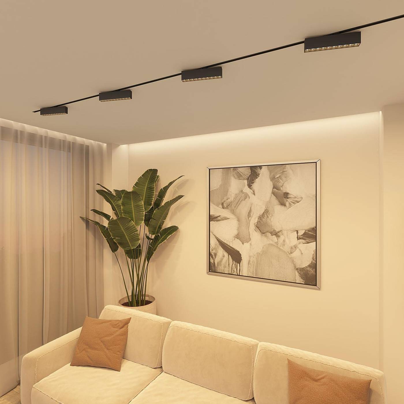 Трековый светильник Denkirs Edder DK6434-BK