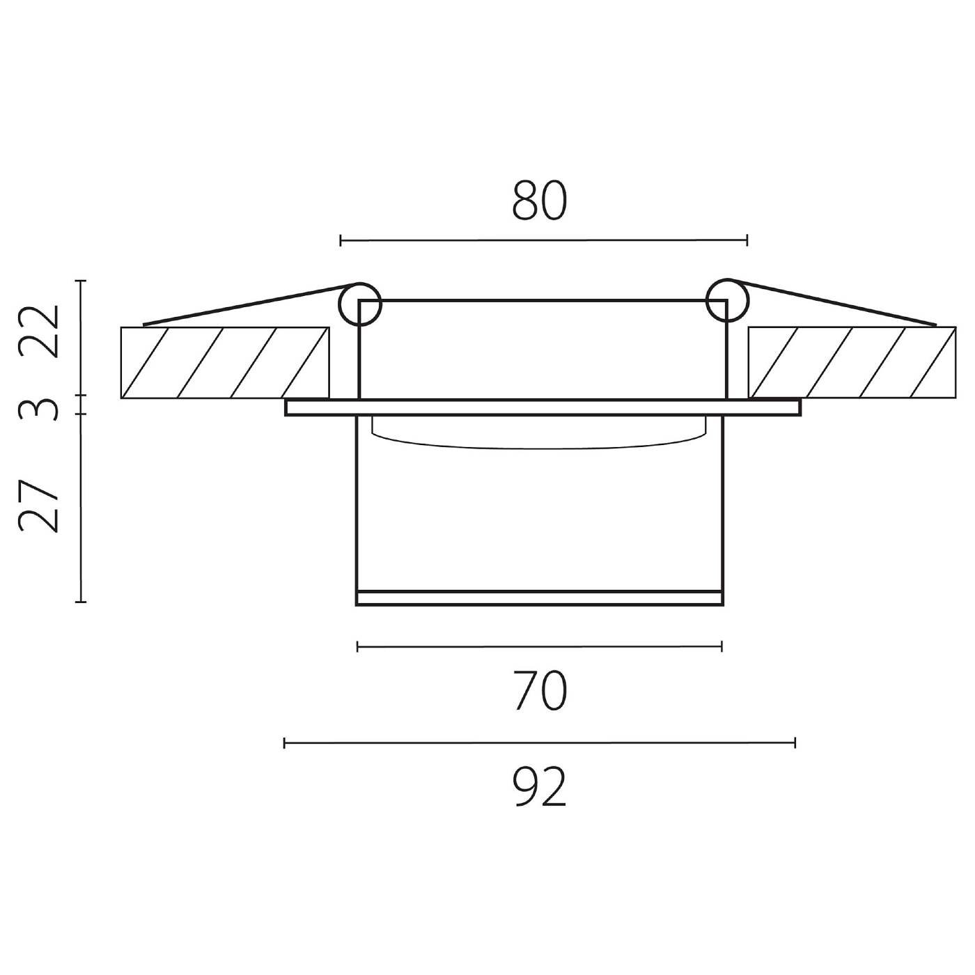Встраиваемый светильник Lightstar Maturo 072007