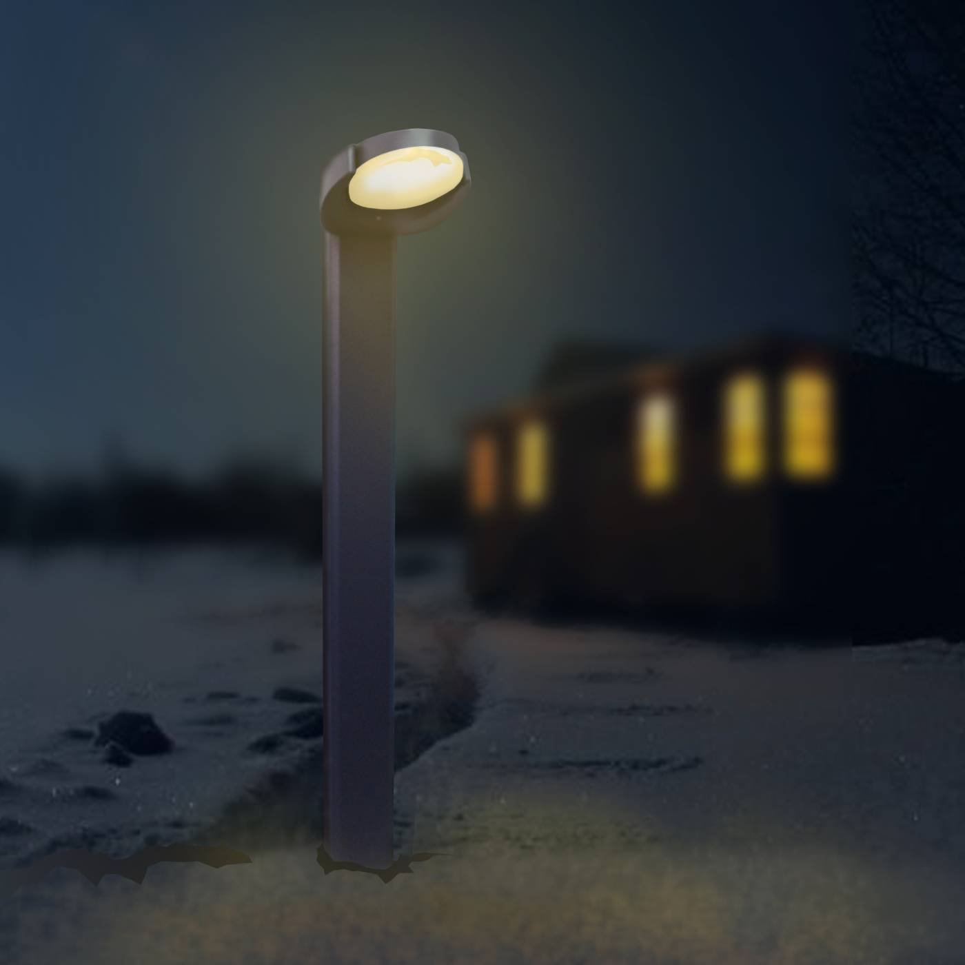 Уличный наземный светильник Elvan 1511 PJ-1511/1-8.3W-WW-Gr