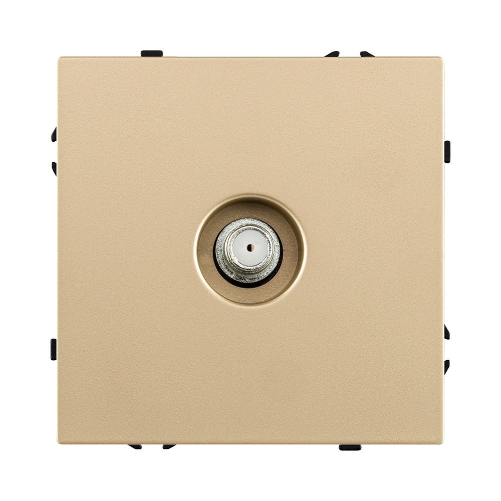 EC-020GD Розетка TV, золотой Kollinger Eclipse EC-020GD