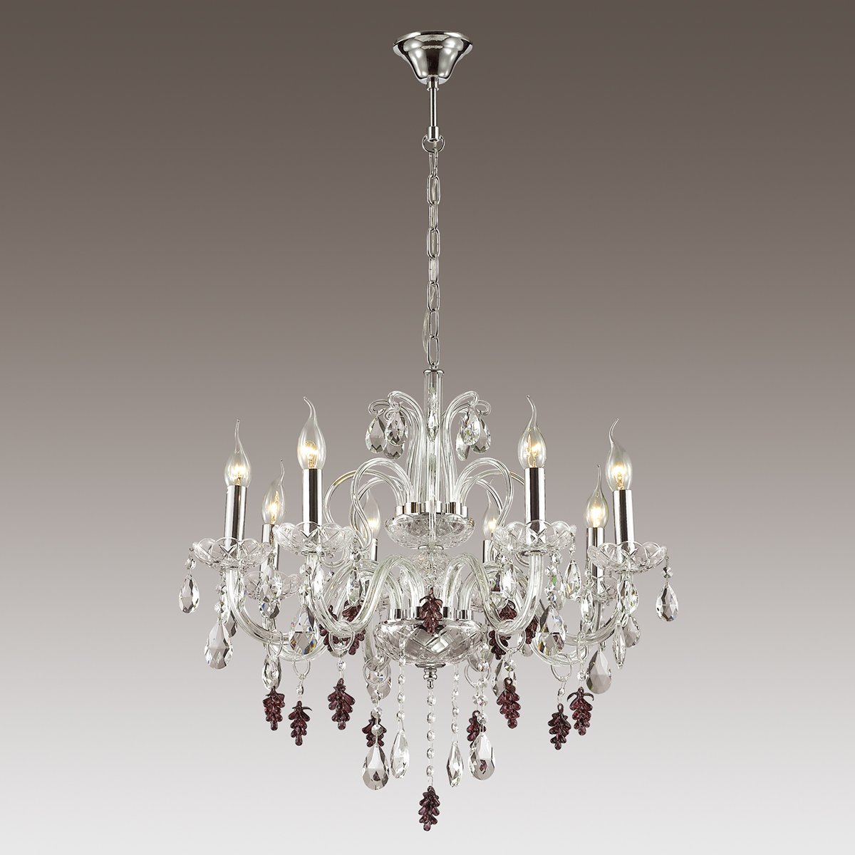 3946/8 Подвесная хрустальная люстра Bocciolo Odeon Light 3946/8