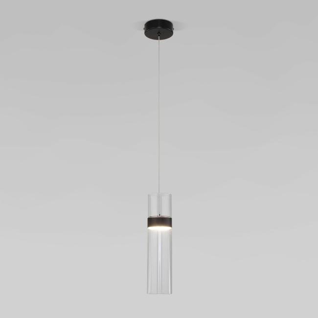 50244/1 LED черный/прозрачный Светильник подвесной Eurosvet Lumen 50244/1 LED черный/прозрачный