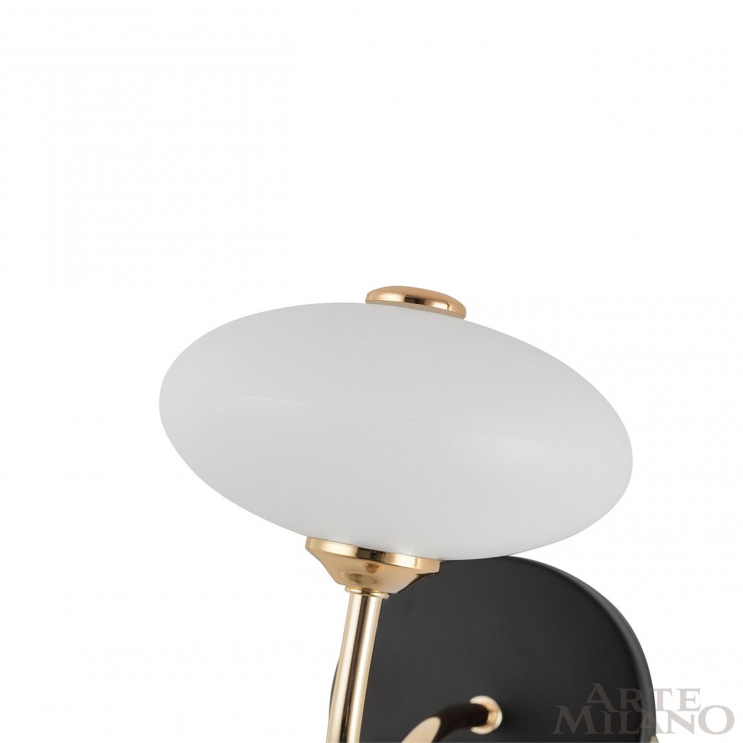 Настенное бра Arte Milano Neapol73908 273908/1B BK/GD