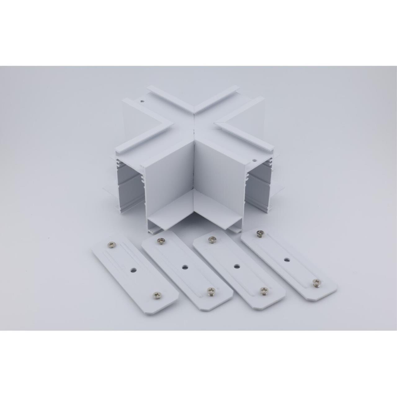 APL.0285.10.04 Трековый соединитель Х-образный Magnetic track 220 Aployt APL.0285.10.04