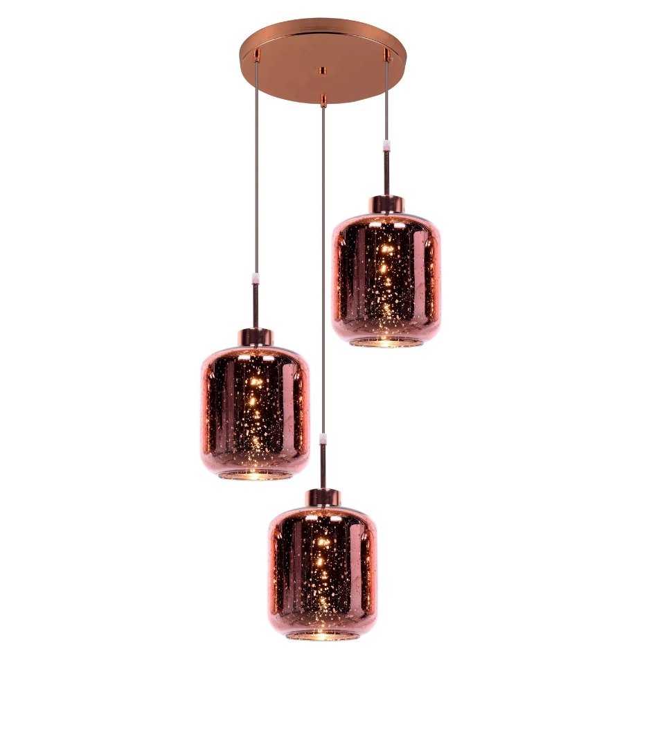 Светильник подвесной Lumina Deco Alacosmo LDP 6811-3 RD R.GD