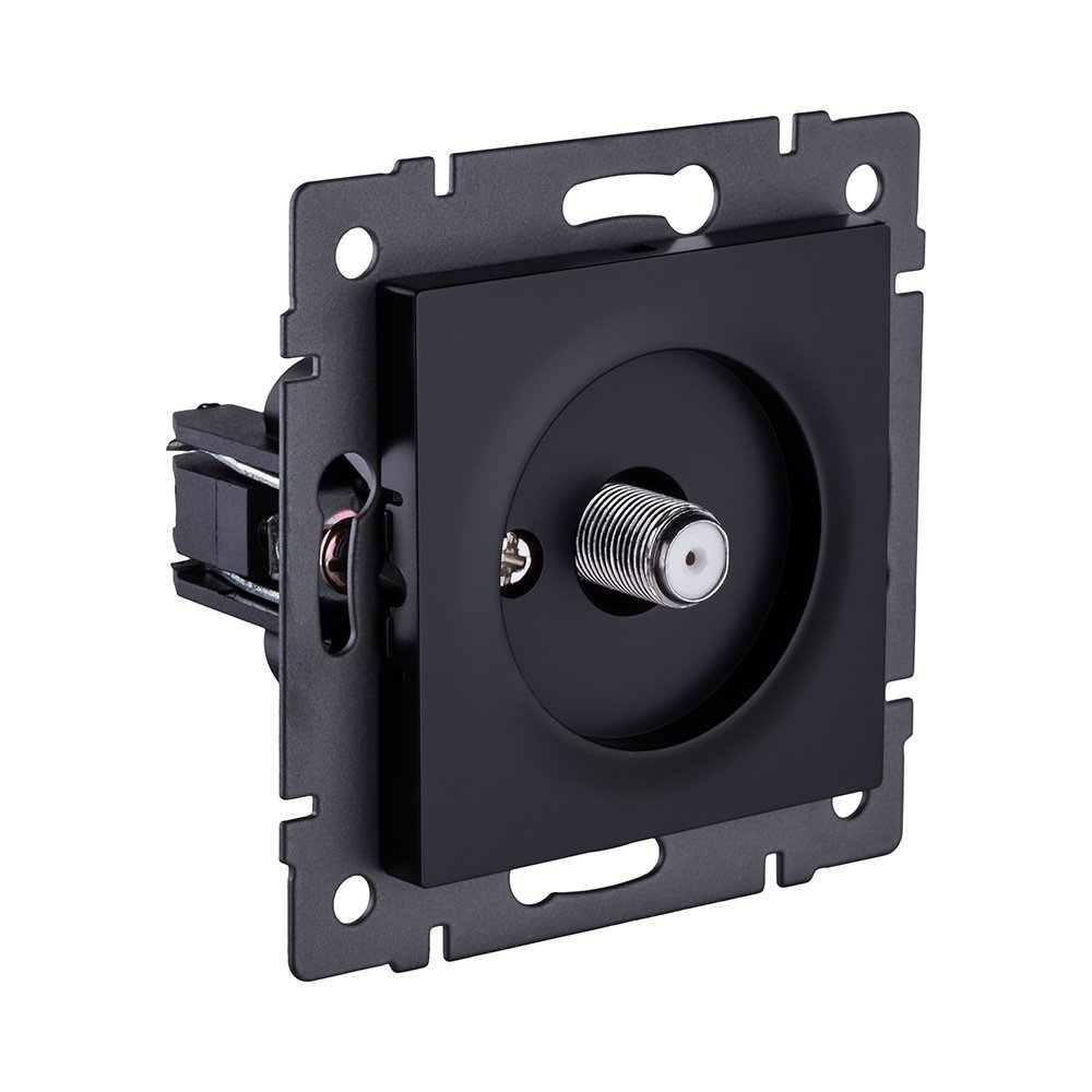 REA-020BK Розетка спутниковая SAT, черный Kollinger REA-020BK для Aspekt, Eleganz, Reflex
