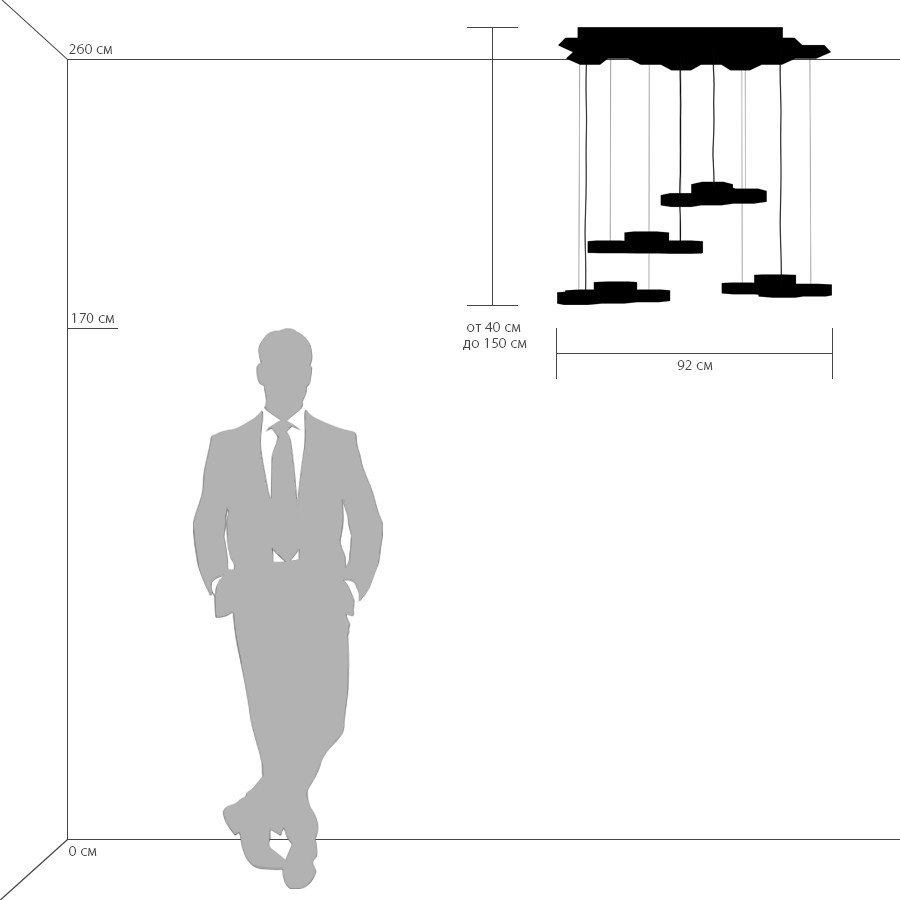 750262 Светильник подвесной Lightstar Favo 750262