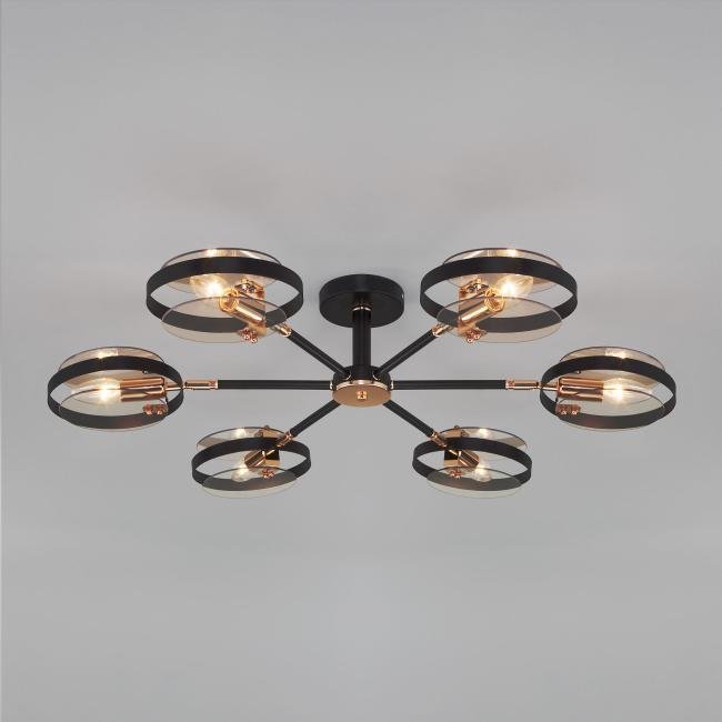 Потолочная люстра Eurosvet Gallo 70121/6 черный