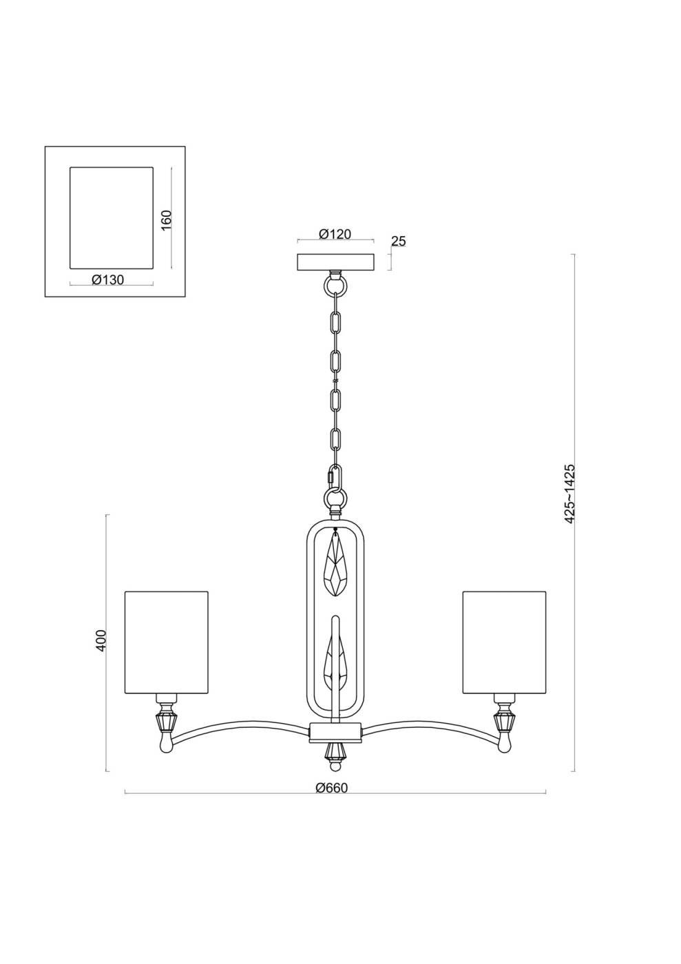 Подвесная люстра Freya Riverside FR1007PL-05BS