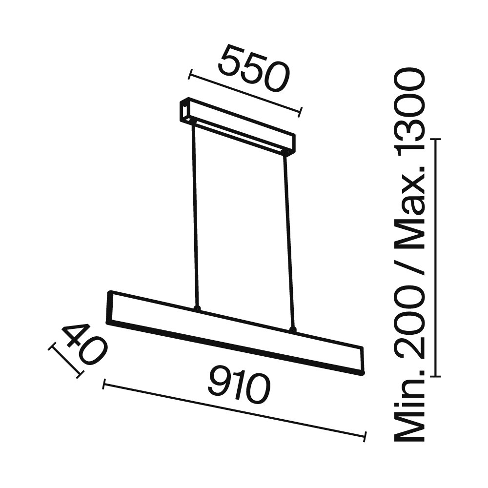 Светильник подвесной Maytoni Step P010PL-L23B4K