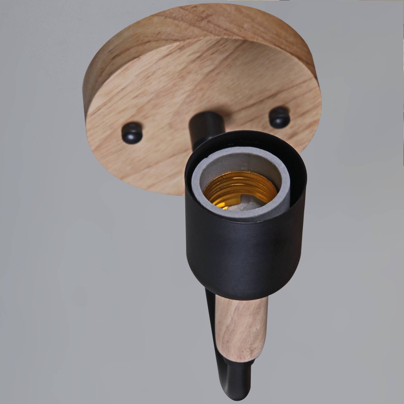 Бра настенное Reluce 99960-0.2-01 BK+WOOD