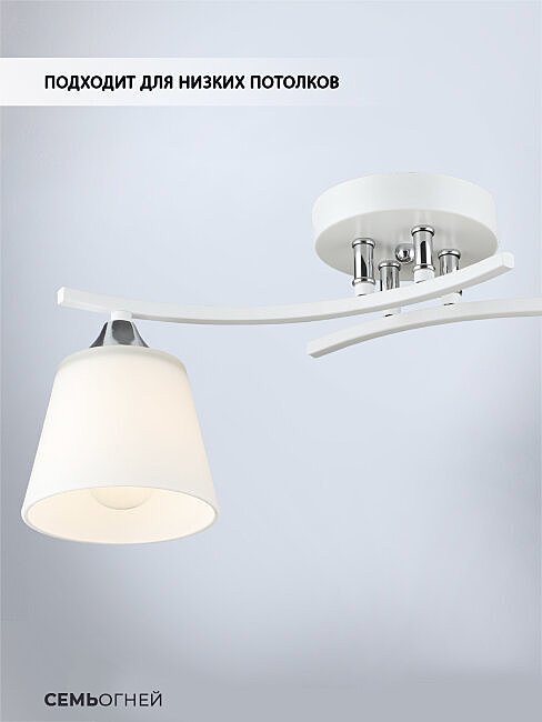 WD3635/2C-WT-CR-WT Потолочная люстра Wedo Light Aleno WD3635/2C-WT-CR-WT