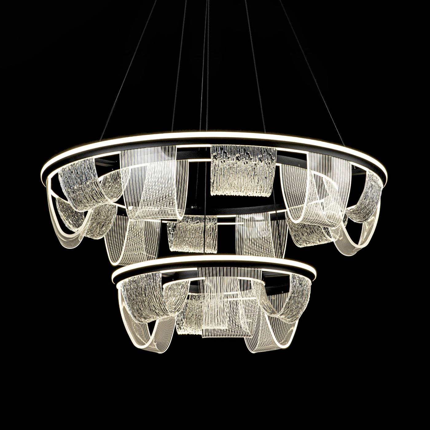 L7706-800-460 BK Подвесная люстра L LED4U L7706-800-460 BK