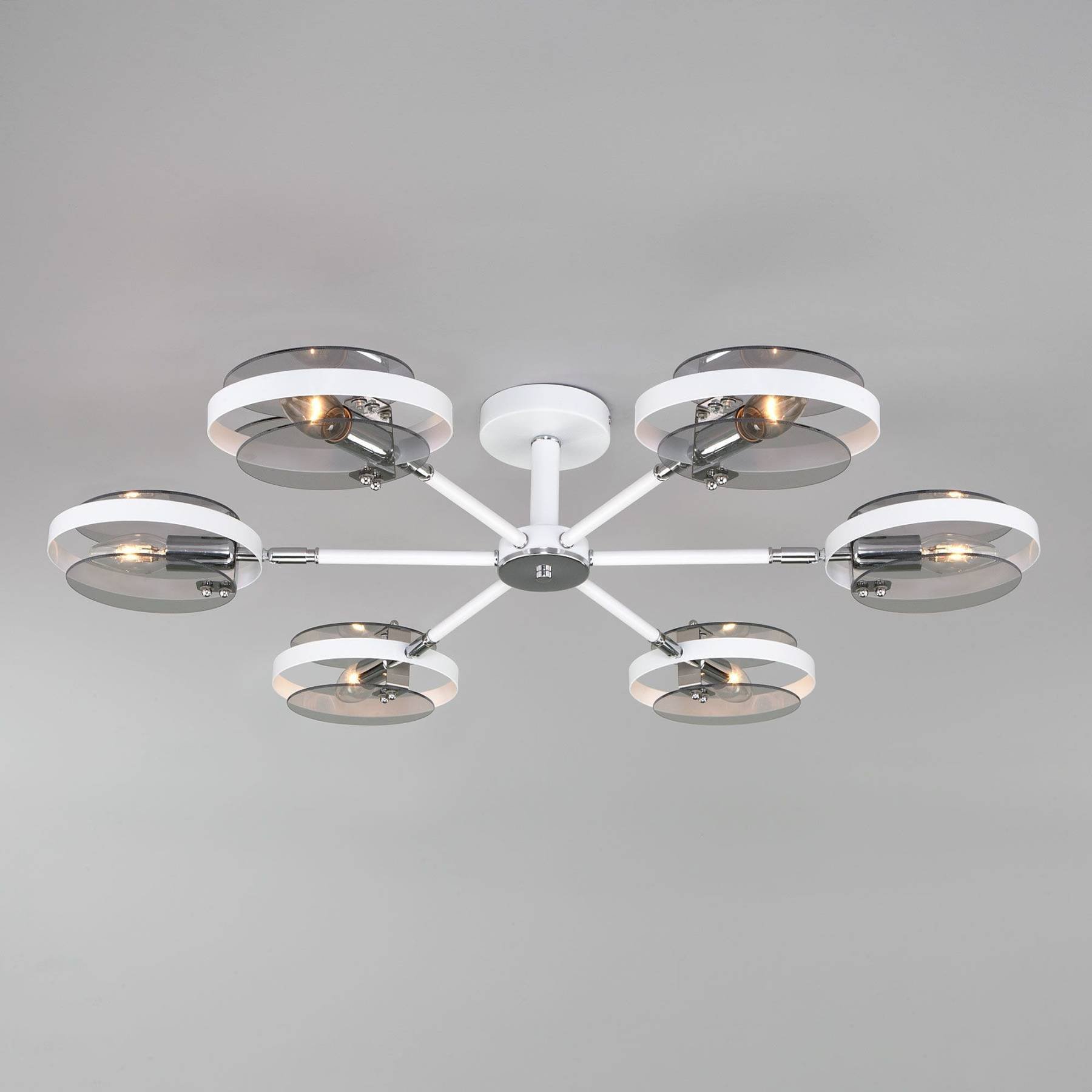 70121/6 белый Smart Потолочная люстра Eurosvet Gallo 70121/6 белый Smart
