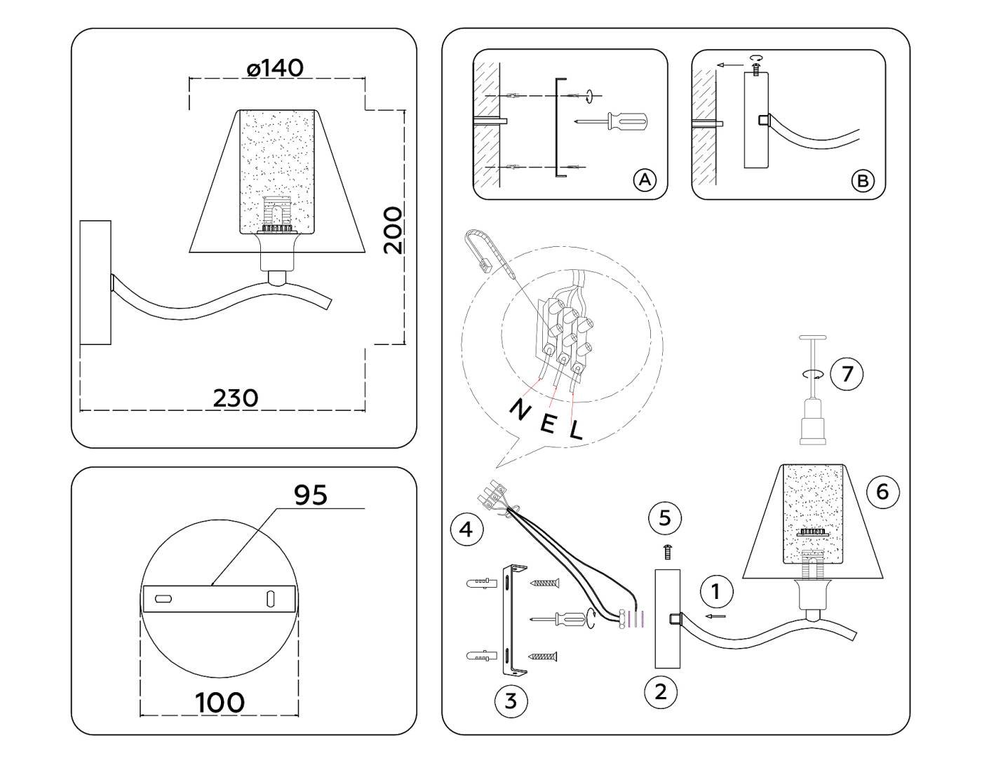 Настенное бра Ambrella Modern LH57085