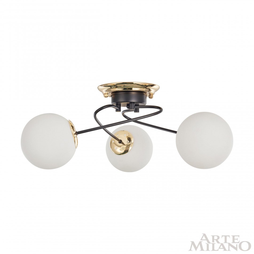 Потолочная люстра Arte Milano Neapolis76408 276408/3 BK/GD