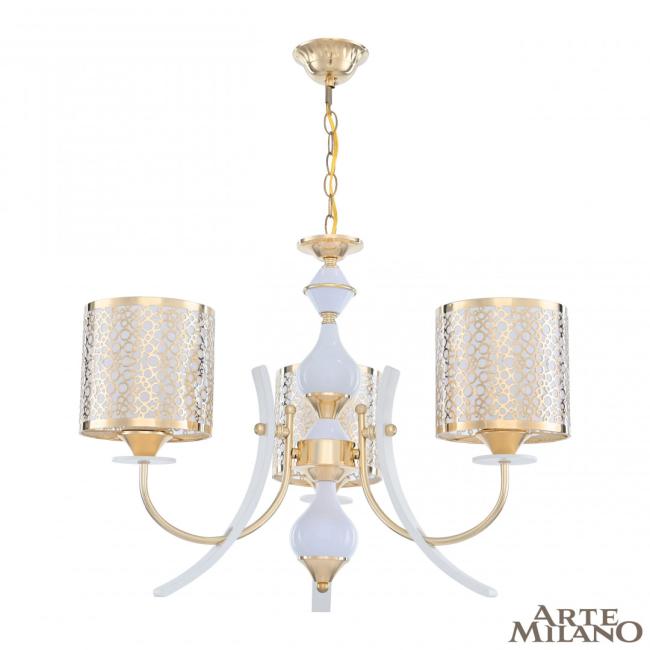 306067/3 Wh/Gd Подвесная люстра Arte Milano Florentia-6067 306067/3 Wh/Gd