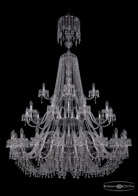 Подвесная хрустальная люстра 1410 Bohemia 1410/20+10+5/530/XL-200/3d Ni V0300