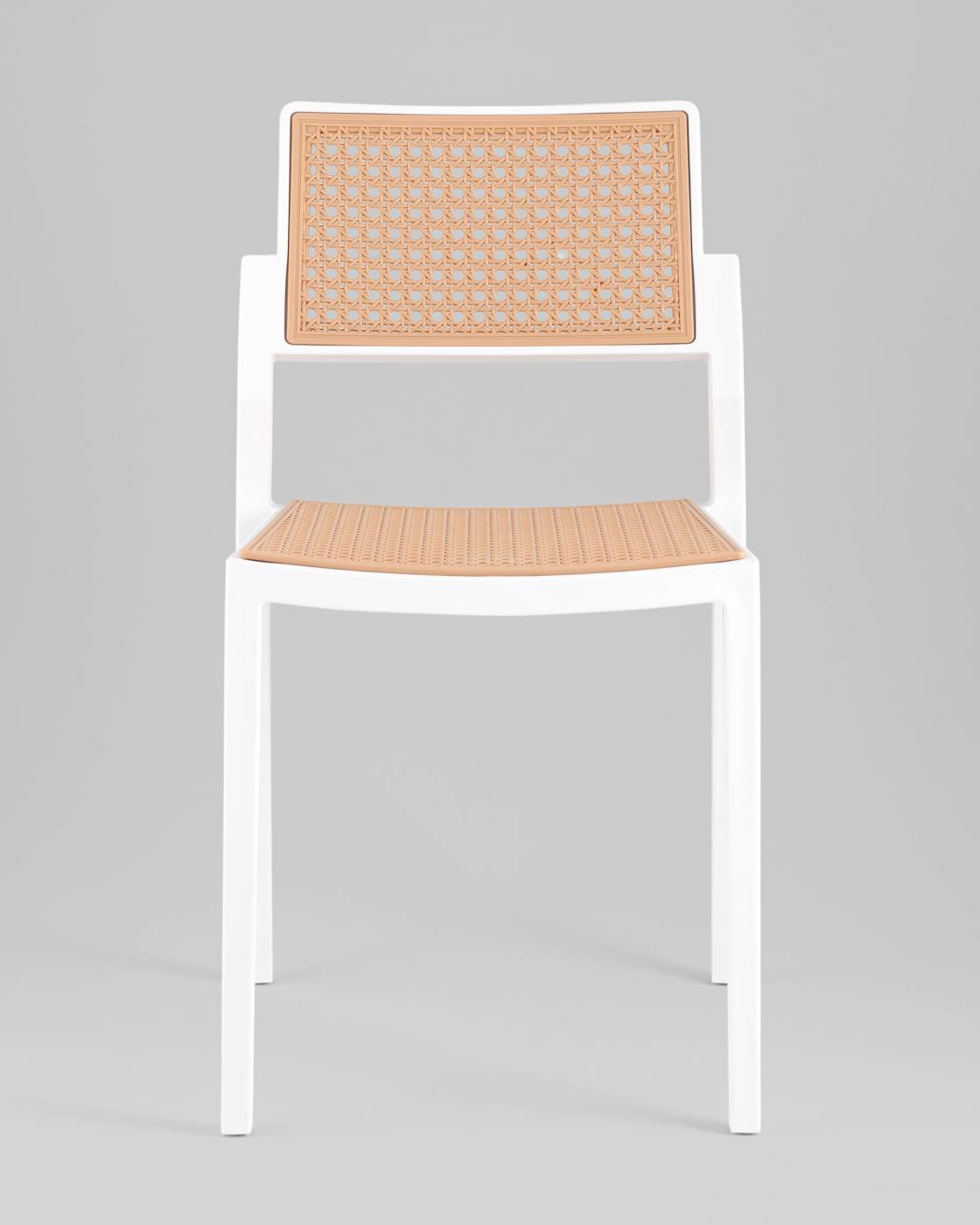 Стул пластиковый Stool Group Milto 8059 white/beige