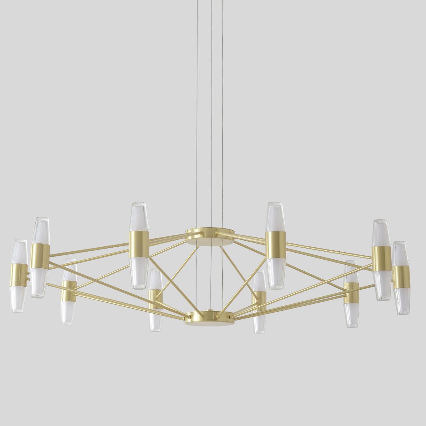 Подвесная люстра Crystal Lux Dorotea DOROTEA SP10 GOLD