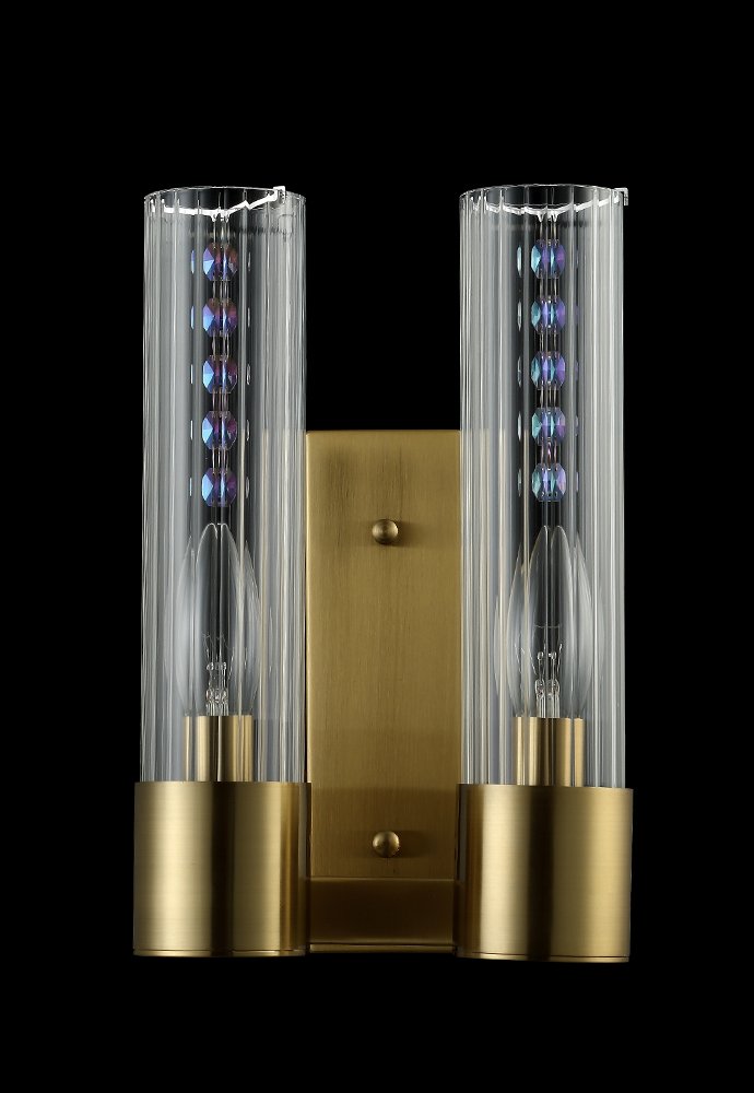 OTONO AP2 BRASS/TRANSPARENTE Настенное бра Crystal Lux Otono OTONO AP2 BRASS/TRANSPARENTE