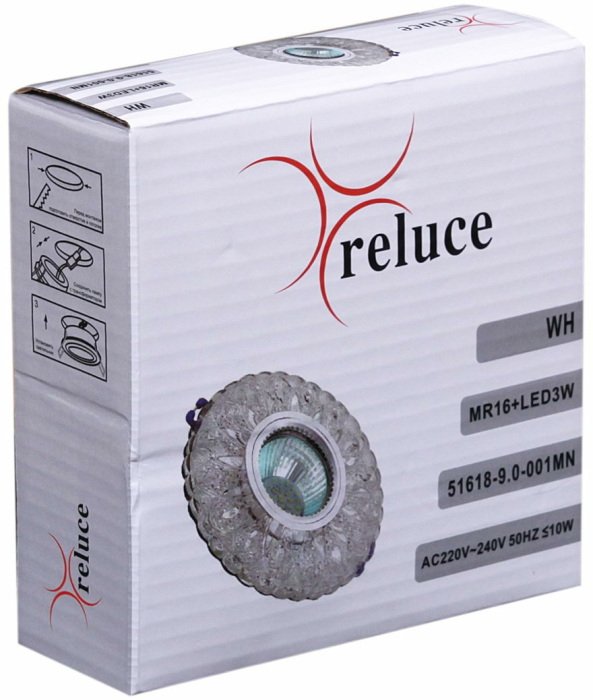 Точечный светильник 51618-9.0-001MN MR16+LED3W DL 4000K WH