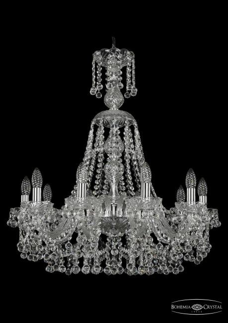 Подвесная хрустальная люстра 1409 Bohemia 1409/10/240/XL-75 Ni