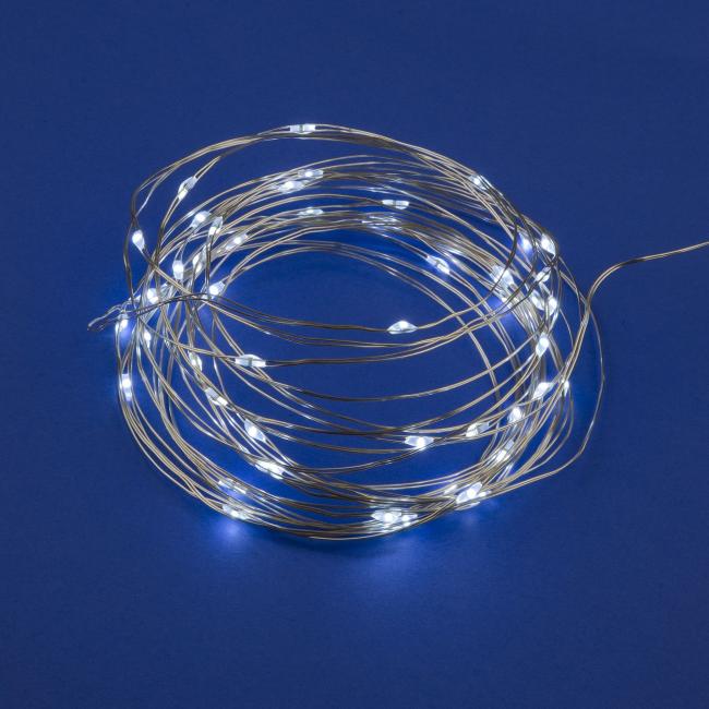 ULD-S0500-050/SCB/2AA WHITE IP20 DEW Гирлянда Uniel ULD-S0500-050/SCB/2AA WHITE IP20 DEW