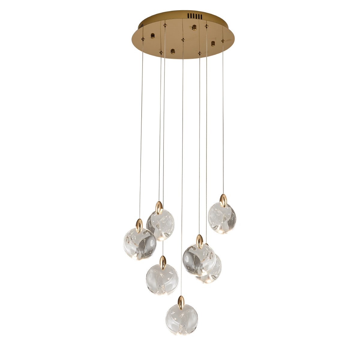 OD2440-7 gold/clear Светильник подвесной Delight Collection OD2440 OD2440-7 gold/clear