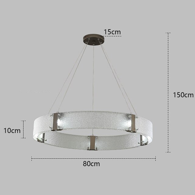 D8028P/R/D800 black/clear Подвесная люстра Delight Collection Parallel Ring D8028P/R/D800 black/clear