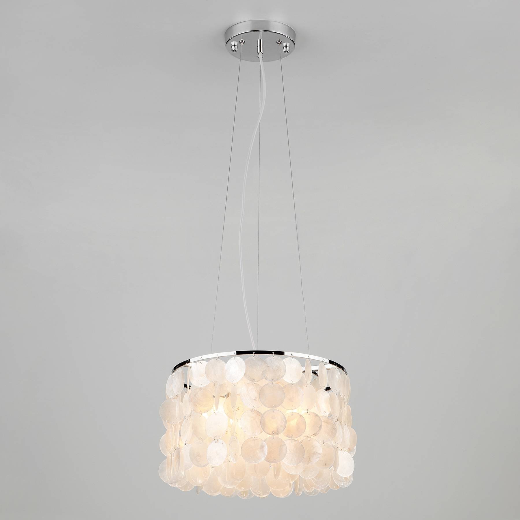 60005/3 хром/перламутр Светильник подвесной Eurosvet Sandra 60005/3 хром/перламутр