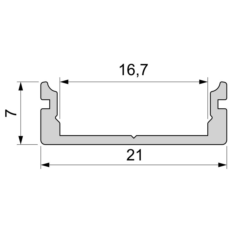 970061 U-Профиль Deko-Light AU-01-15 970061