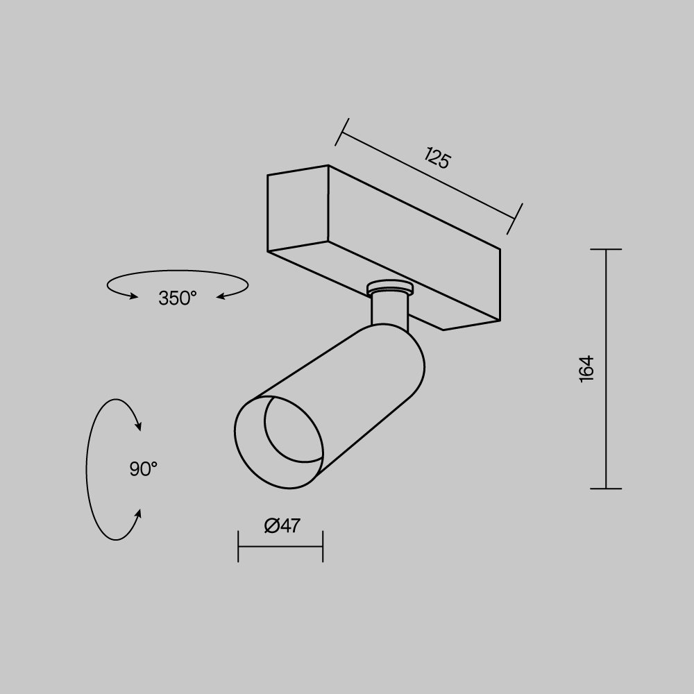 TR103-4-7WTW-M-W Трековый светильник Focus LED Maytoni TR103-4-7WTW-M-W