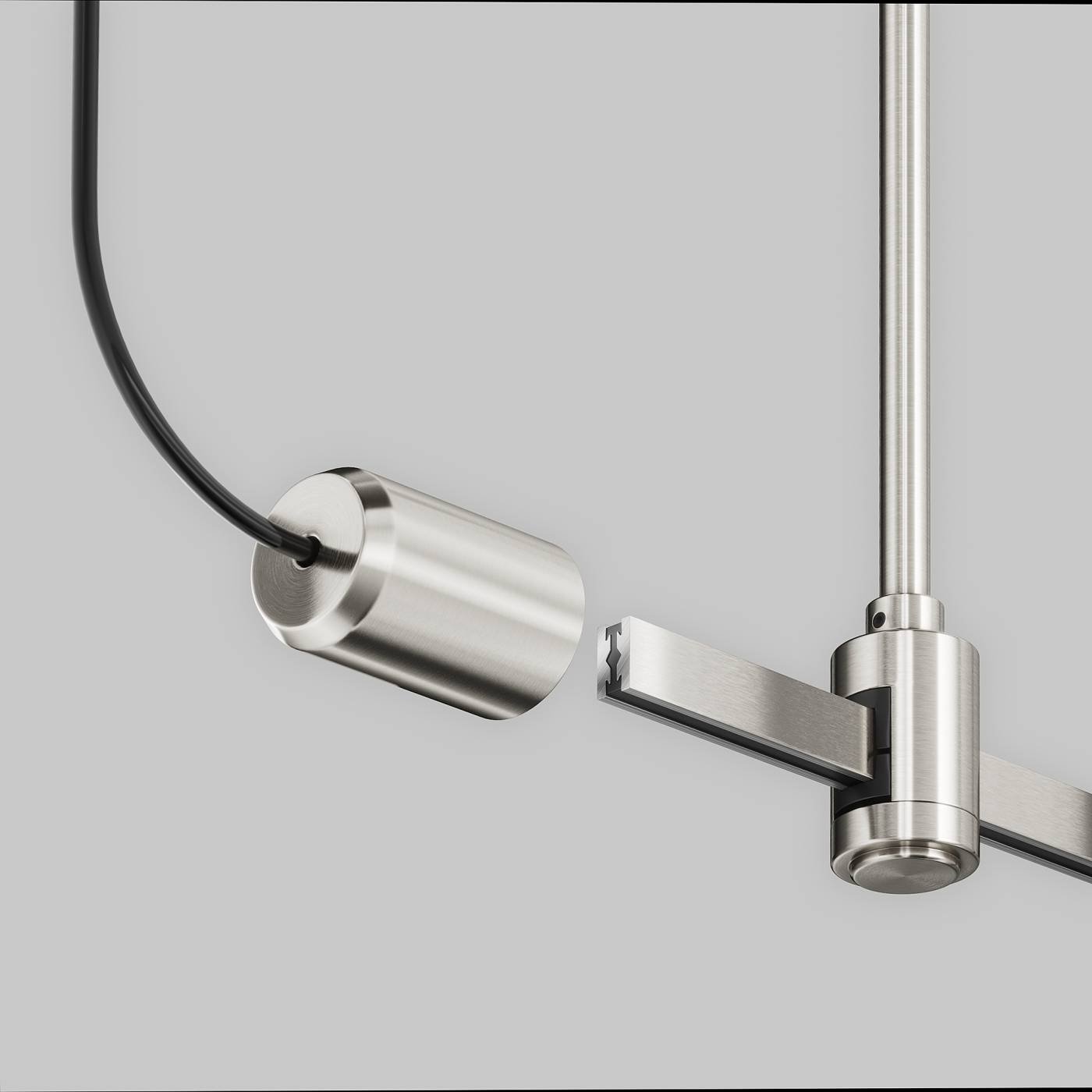 Ввод питания боковой Maytoni Accessories for tracks Flarity TRA154C-SB1-PT