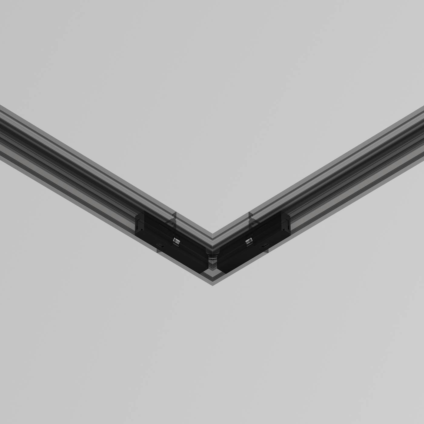 Коннектор питания угловой 3см Maytoni Accessories for tracks Levity TRA184CPC-1B-3