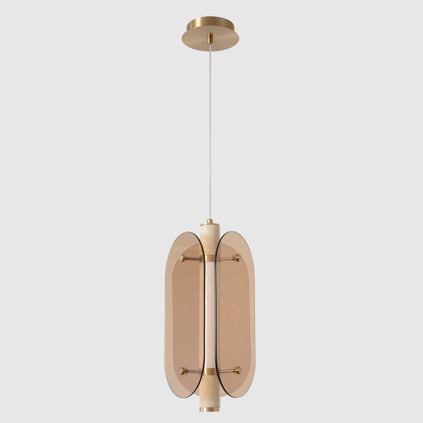 Светильник подвесной Crystal Lux Amarillo AMARILLO SP18W LED BRASS