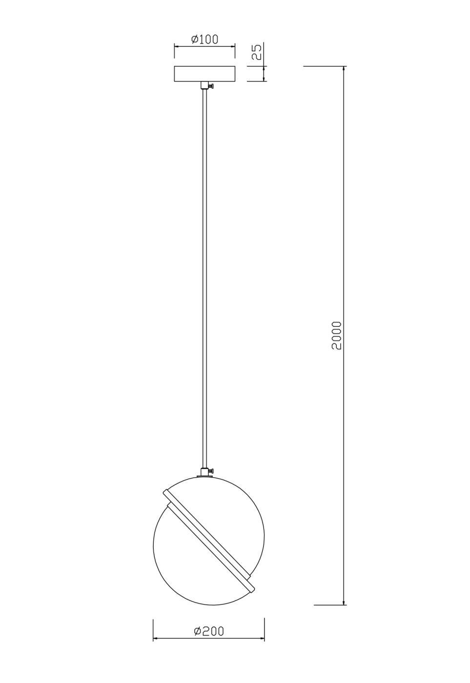 FR5181PL-01CH Светильник подвесной Freya Element FR5181PL-01CH